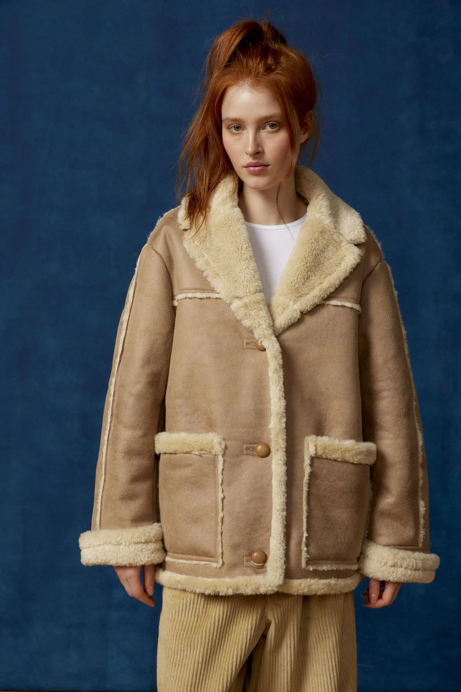 BDG Spencer Faux Shearling Coat