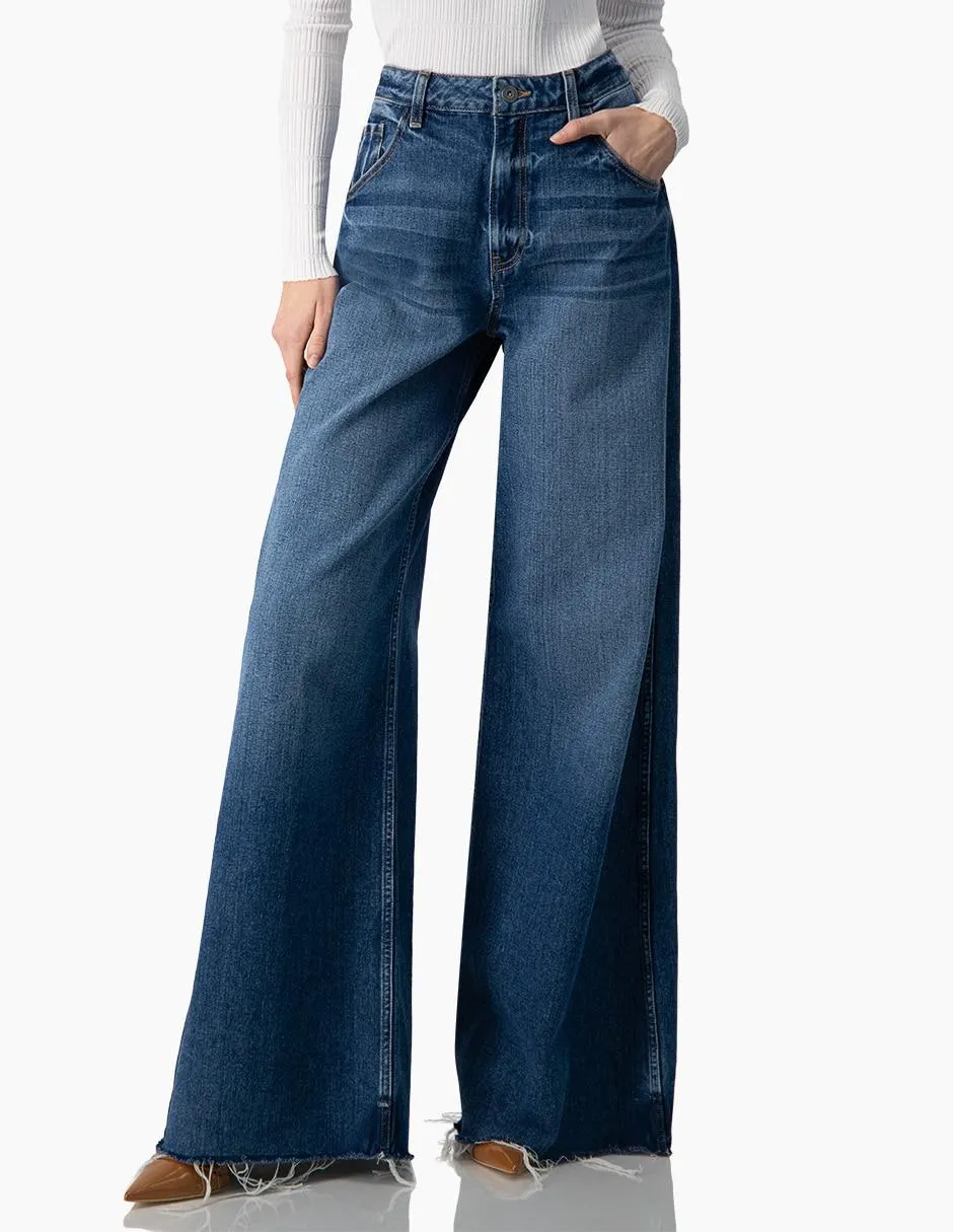 Jeans mom Ivonne corte cintura para mujer