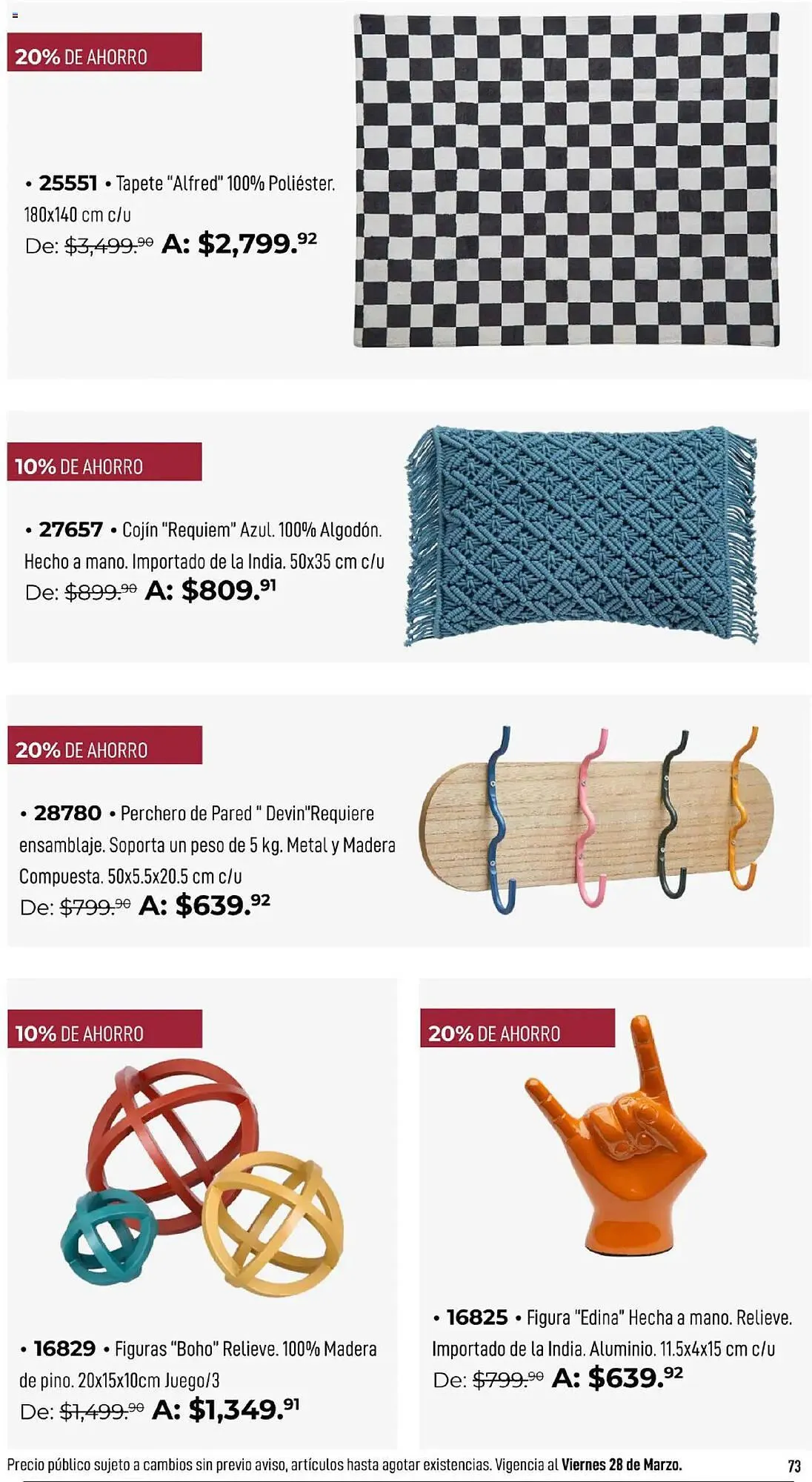 Catálogo de Catálogo Home Interiors 17 de febrero al 28 de marzo 2025 - Pagina 73