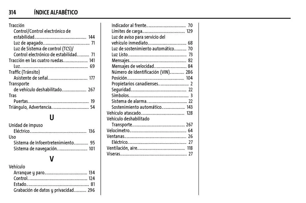 Catálogo de BrightDrop 400 Y BrightDrop 600 Manual del propietario 22 de enero al 31 de diciembre 2025 - Pagina 315
