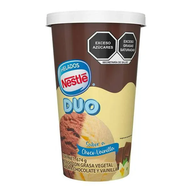 Helado Nestlé dúo choco vainilla 674 g