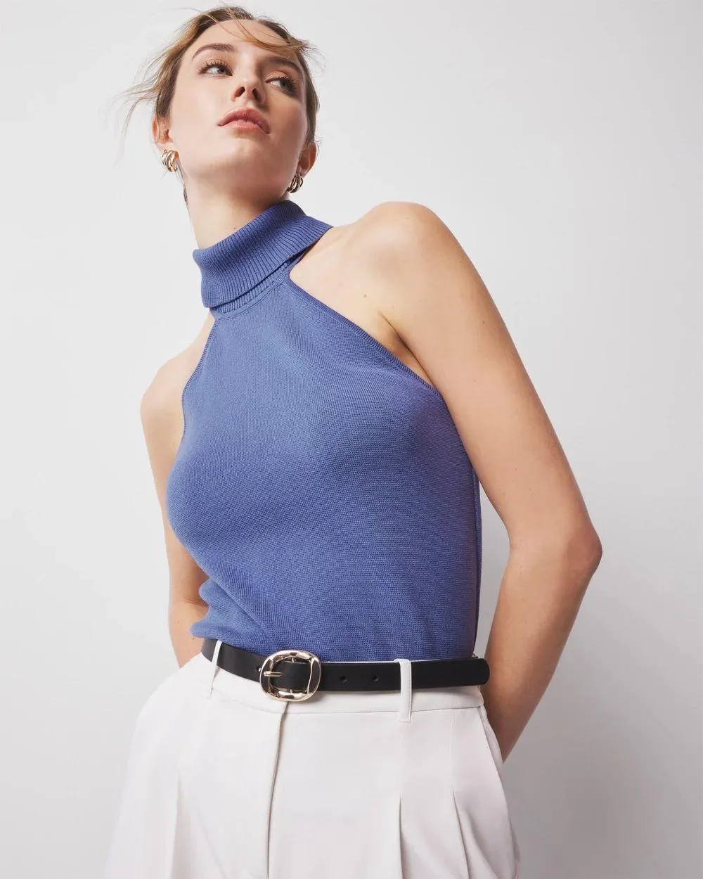 Halter Turtleneck Sweater