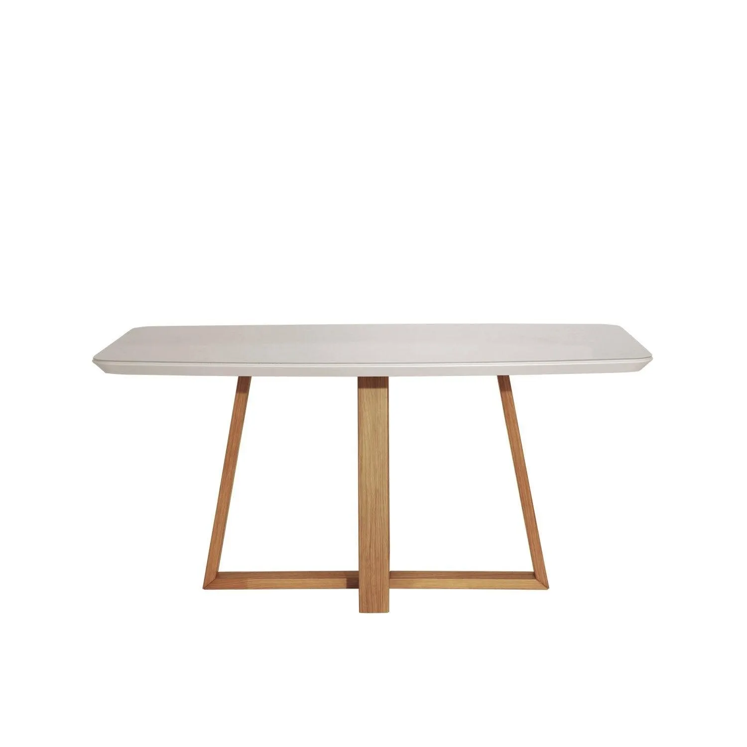 Mesa de comedor Bennett con vidrio 160 cm
