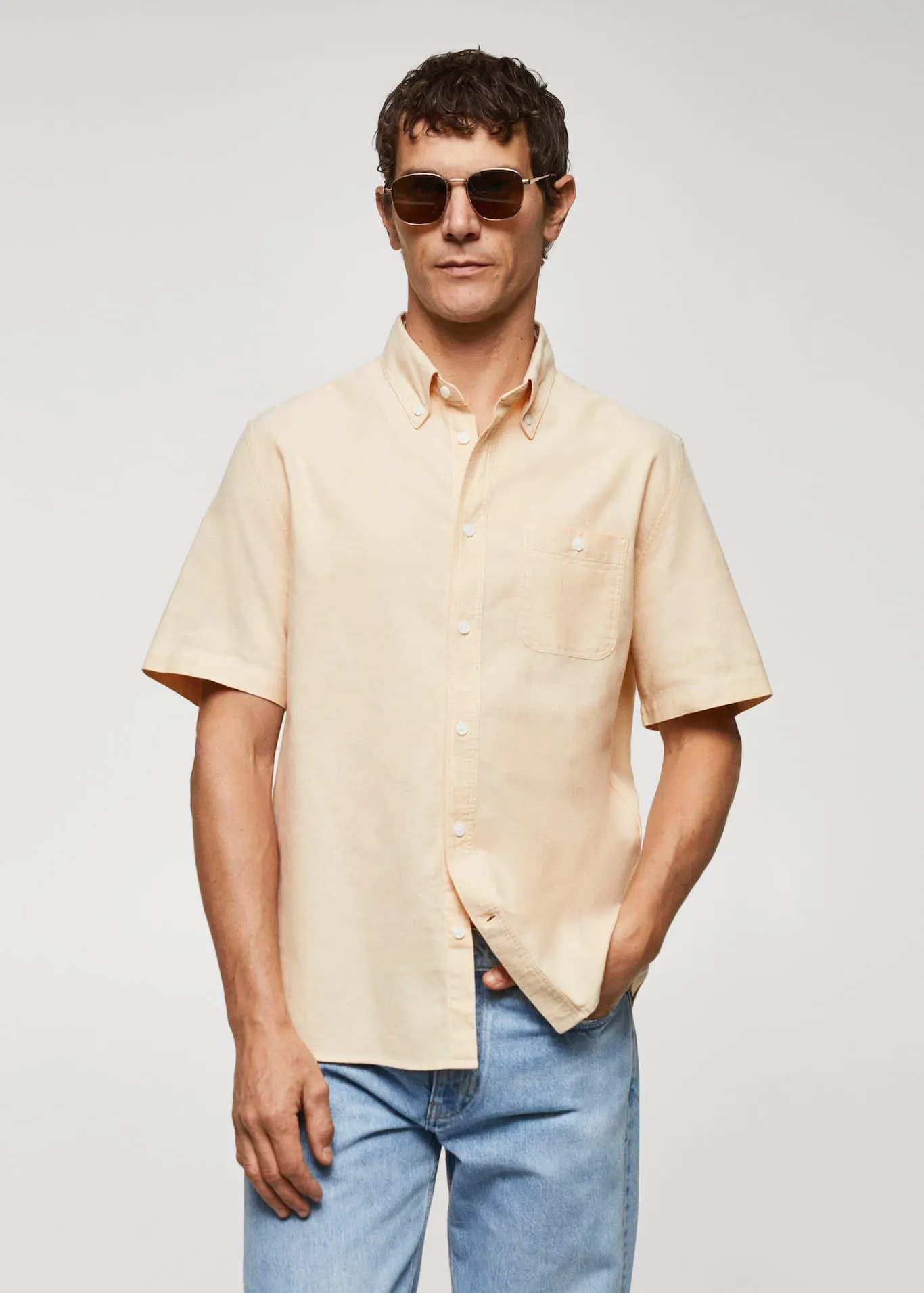 Camisa 100% algodón regular fit