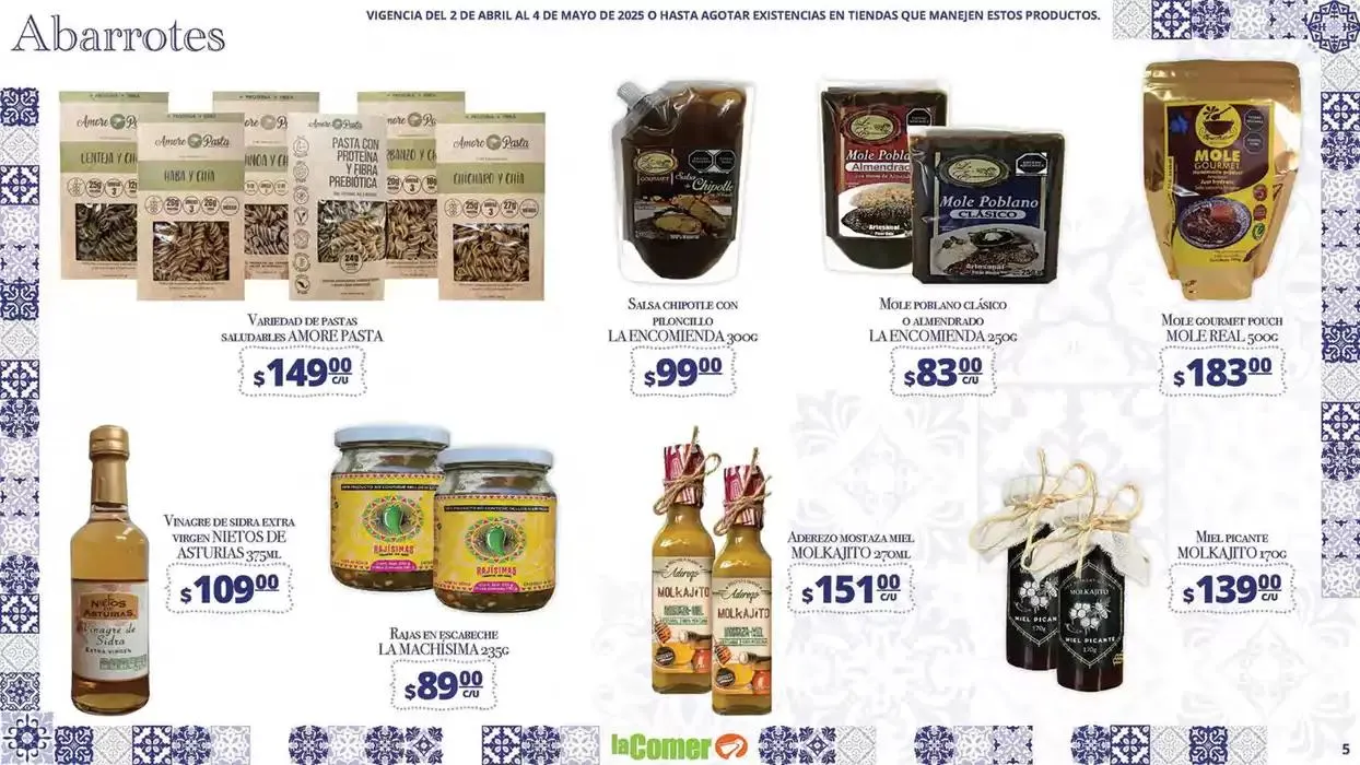 Catálogo de La Comer Puebla Rincones de México 2 de abril al 4 de mayo 2025 - Pagina 5