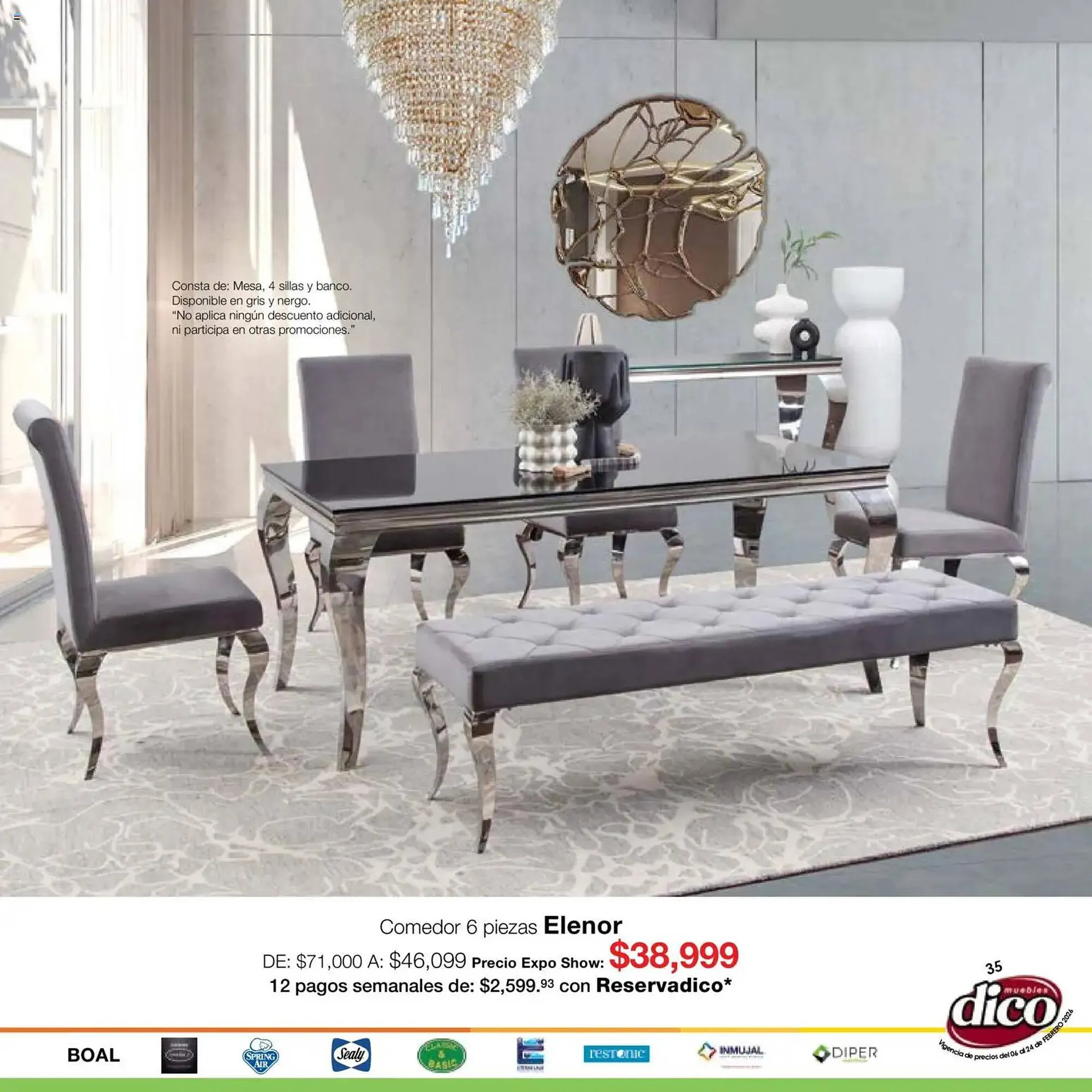 Catálogo de Catálogo Muebles Dico 6 de febrero al 25 de febrero 2026 - Pagina 35