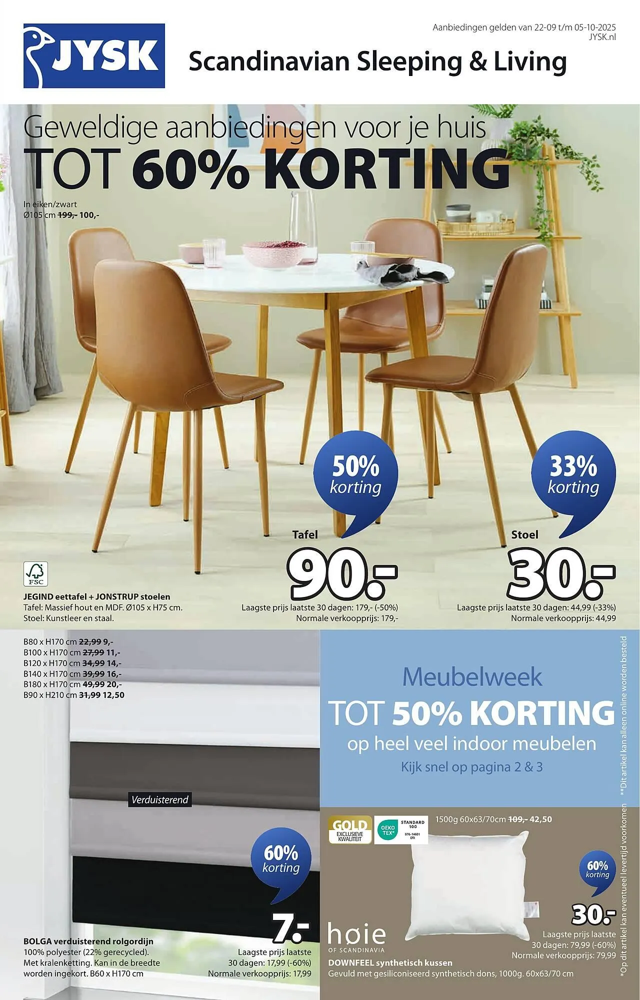 Jysk folder van 22 september tot 5 oktober 2025 - Folder pagina 1