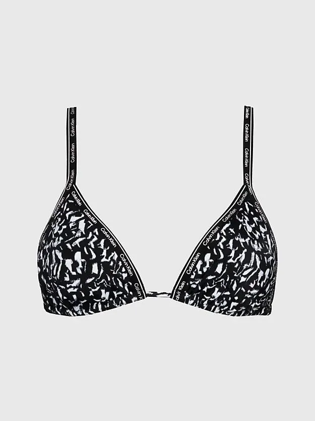 Triangel bikinitop - Logo Tape