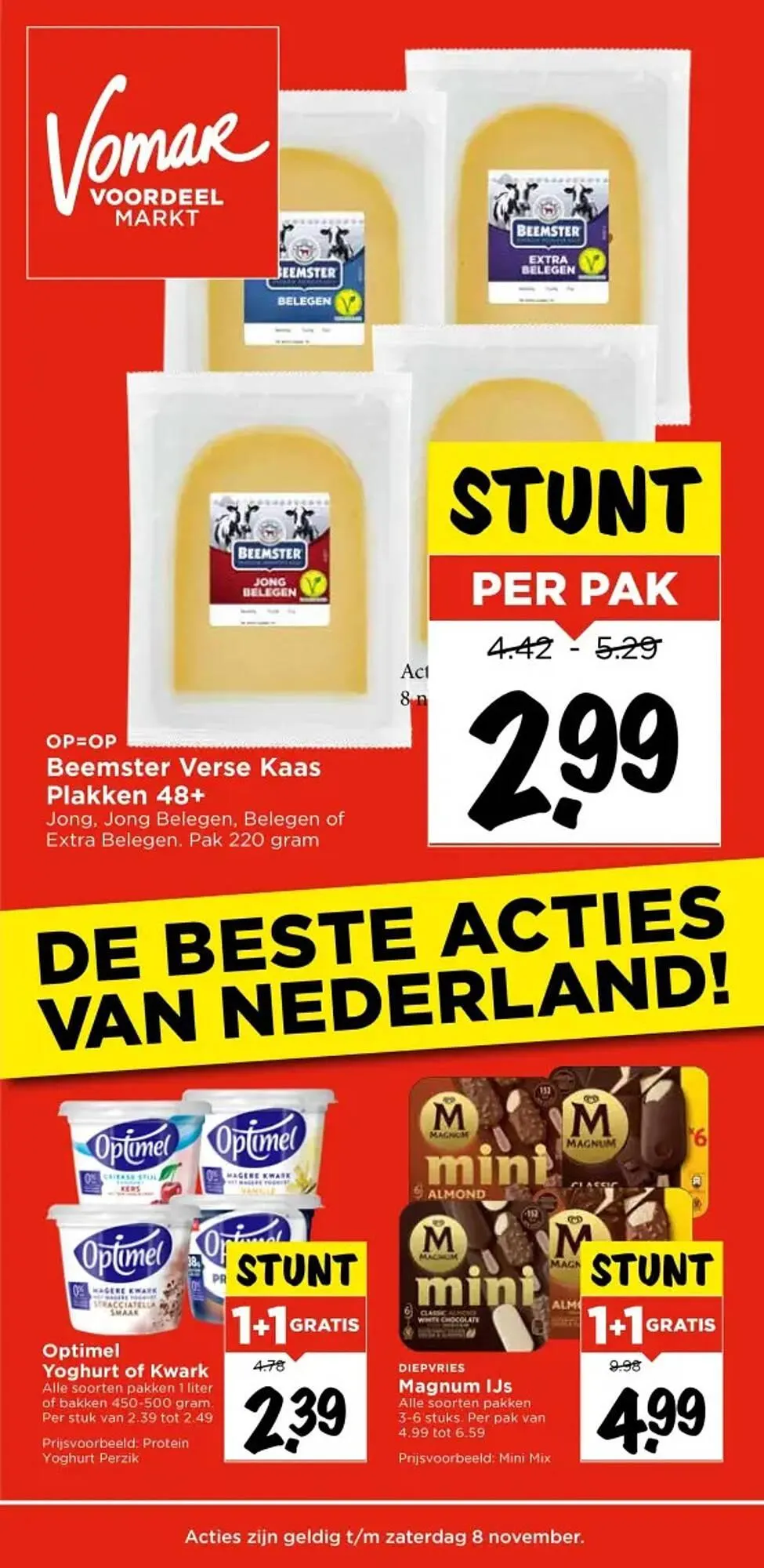 Vomar Voordeelmarkt folder van 5 november tot 8 november 2025 - Folder pagina 1