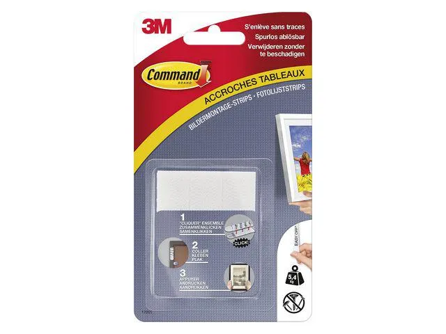 Command™ Fotolijstophangstrips, 4 x 2 middelgrote strips, 5,4 kg