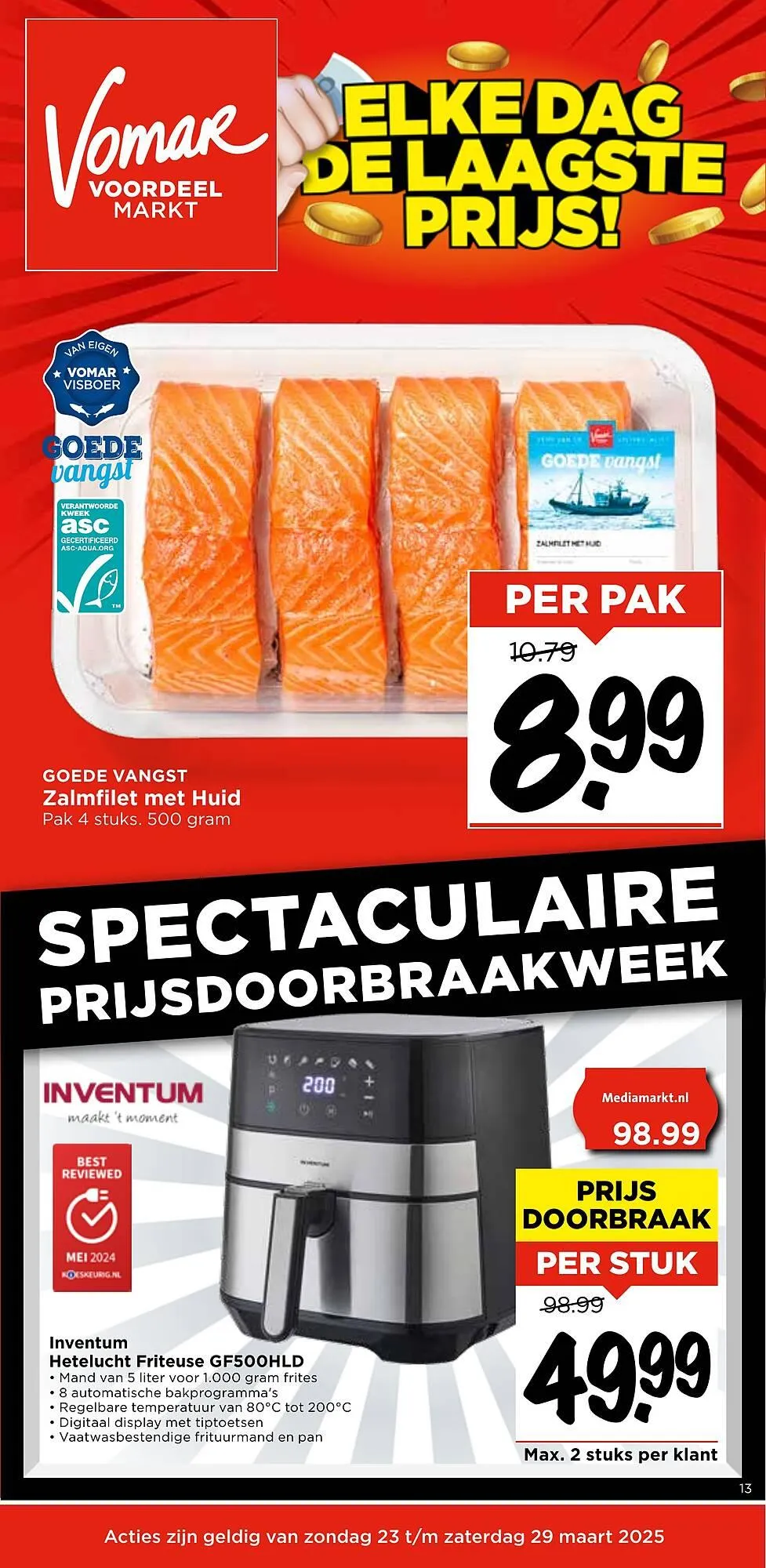 Vomar folder van 23 maart tot 29 maart 2025 - Folder pagina 1