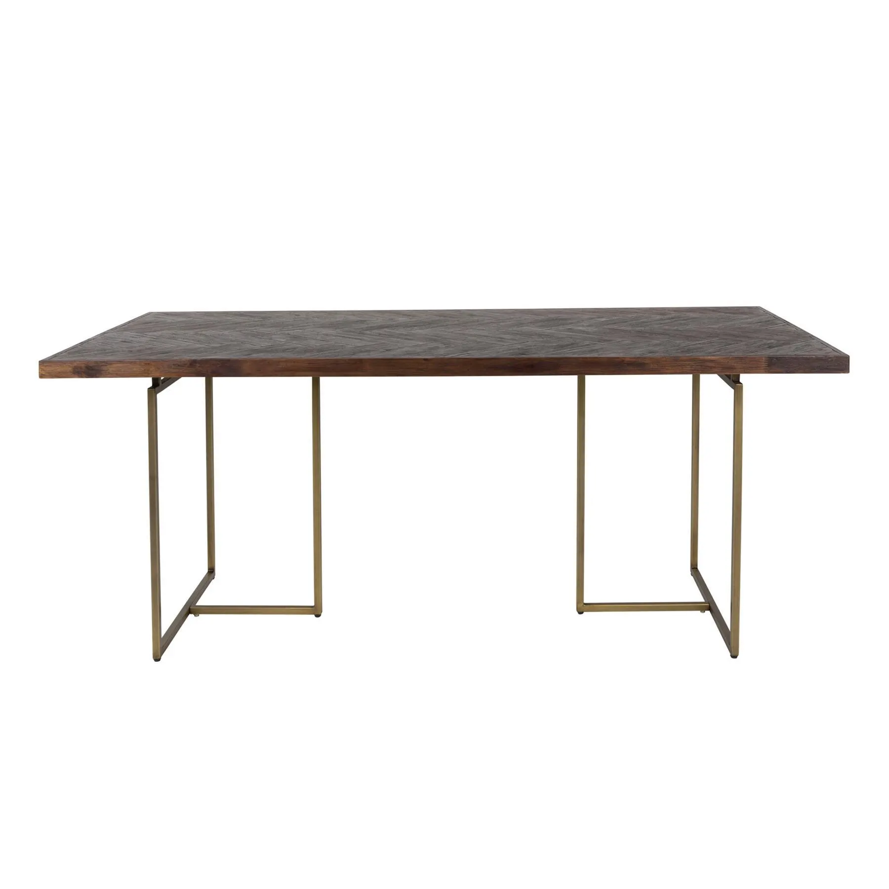 Dutchbone Class Eettafel Visgraat - 180 x 90 cm - Bruin