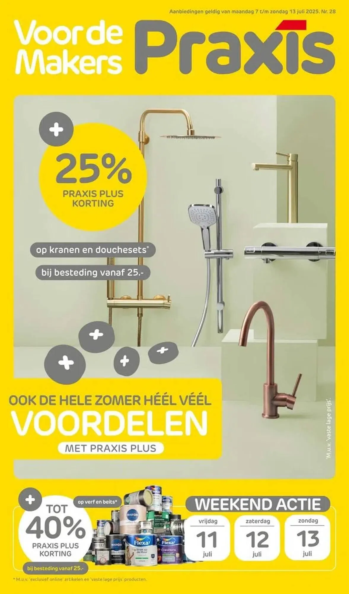 Praxis folder van 7 juli tot 13 juli 2025 - Folder pagina 1