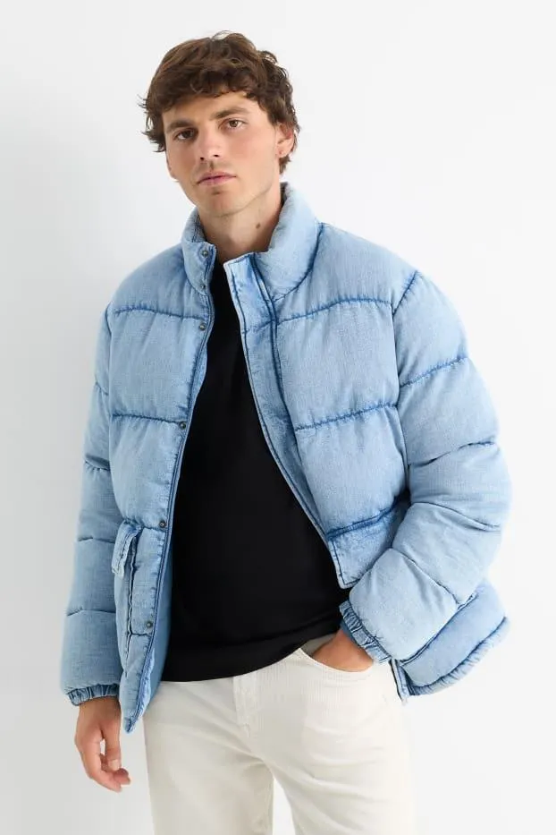 Quilted denim jacket
