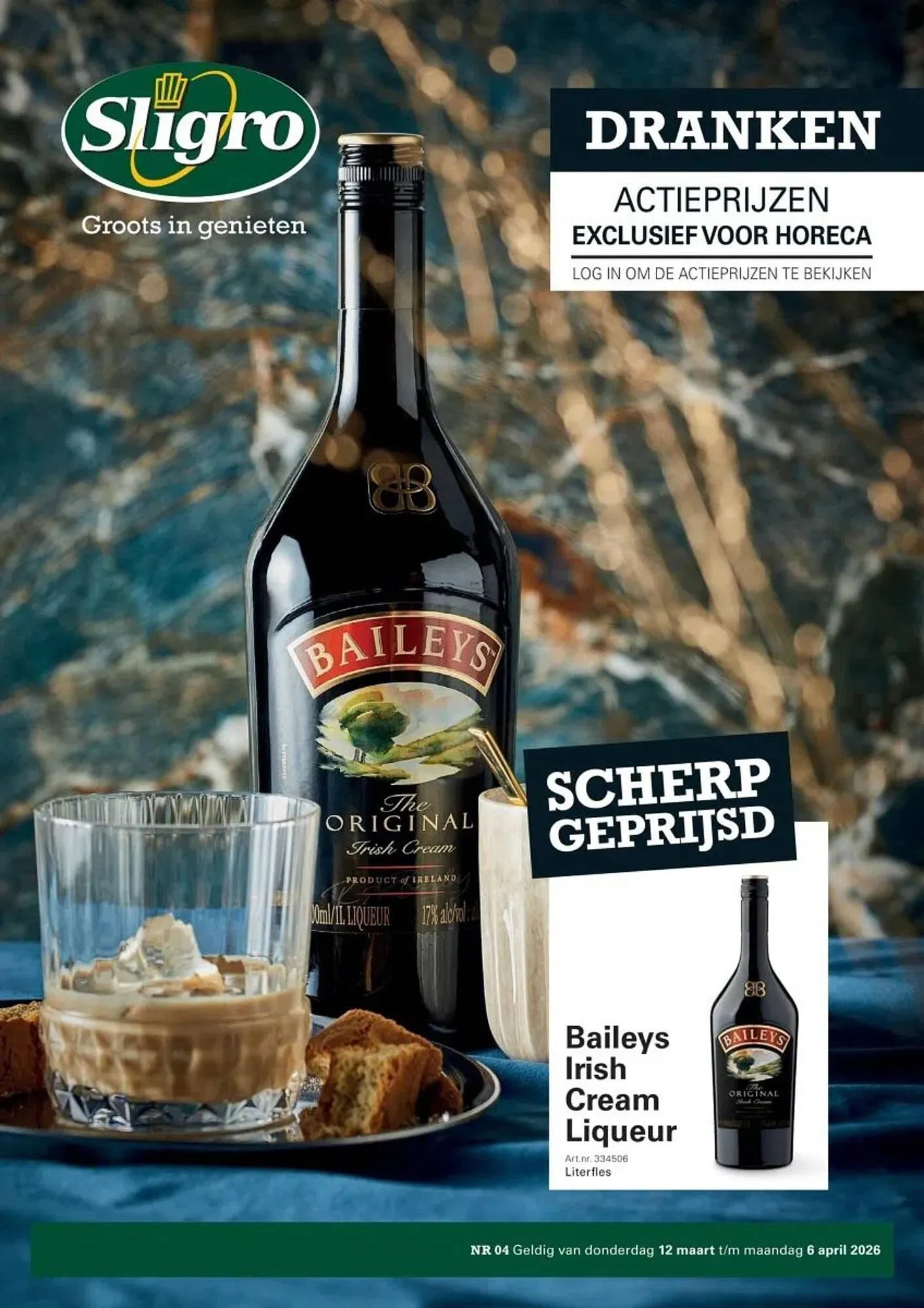 Sligro folder van 12 maart tot 6 april 2026 - Folder pagina 1