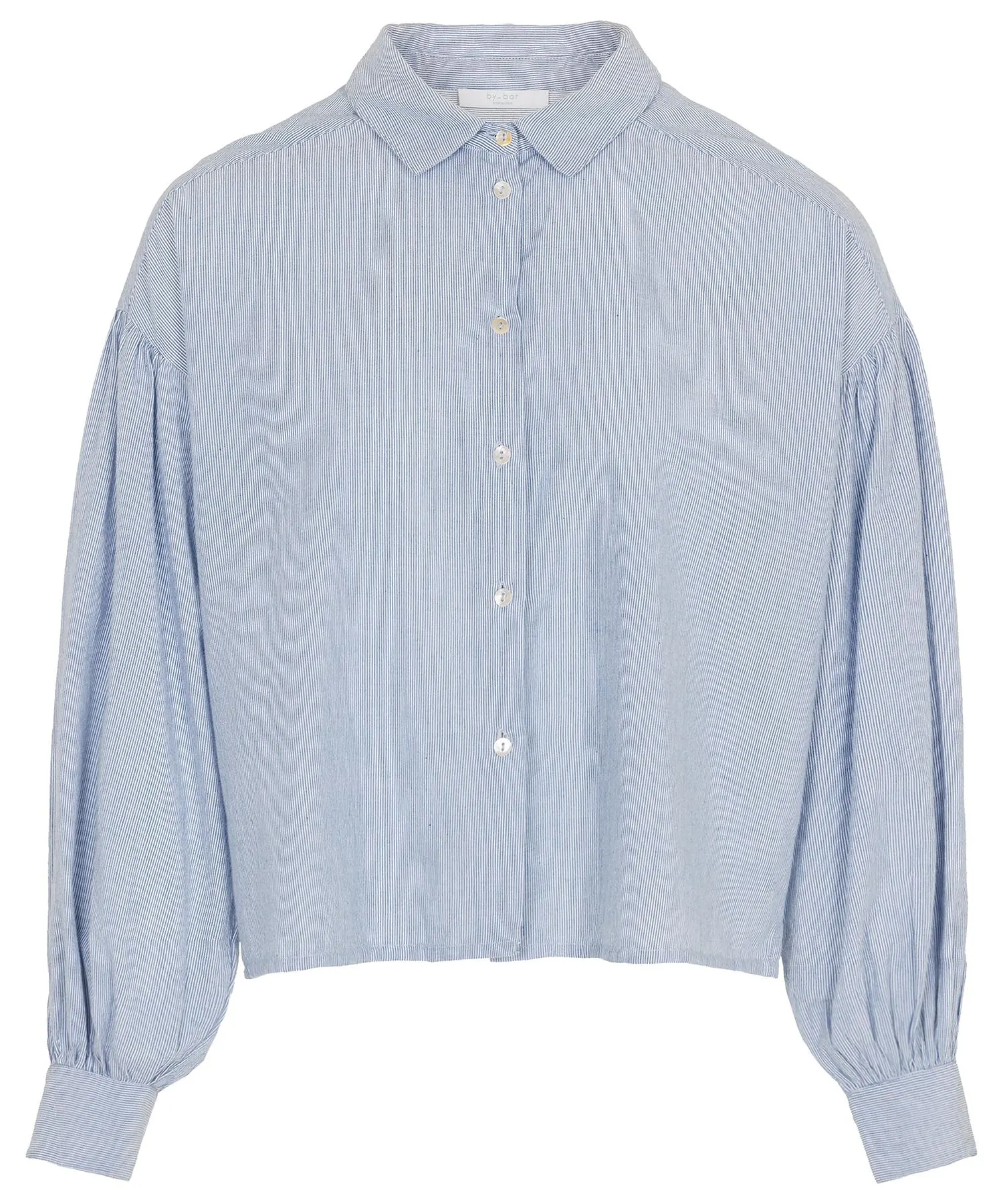 By-Bar oversized korte blouse pinstripe Sarah