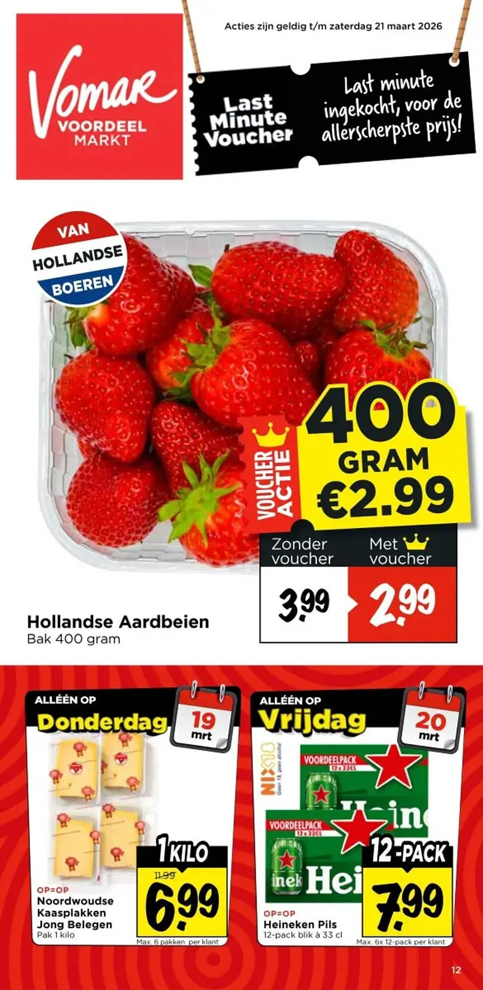 Vomar Voordeelmarkt folder van 19 maart tot 21 maart 2026 - Folder pagina 1