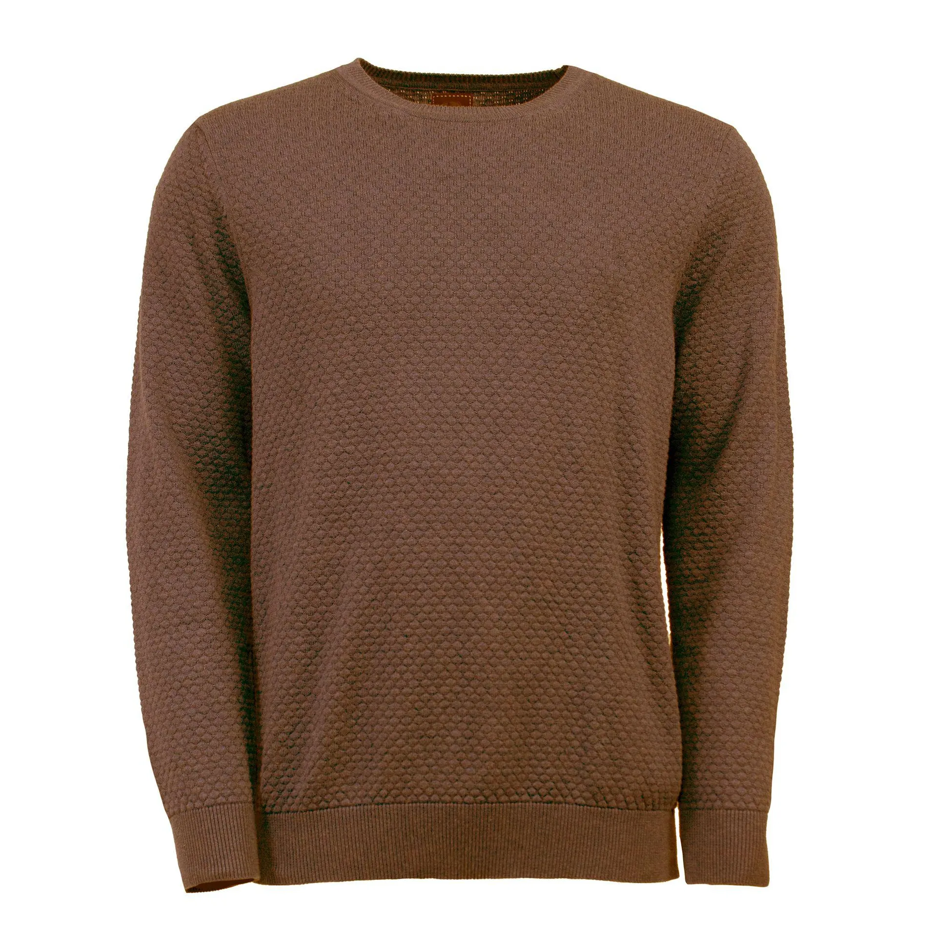 organic katoenen trui structuur bruin