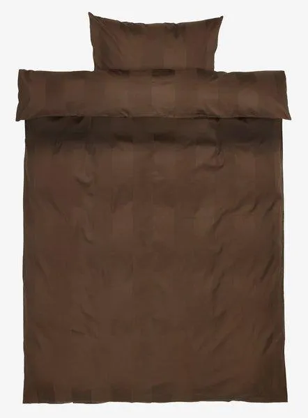 Lenjerie pat satin BARBO 140x200 maro