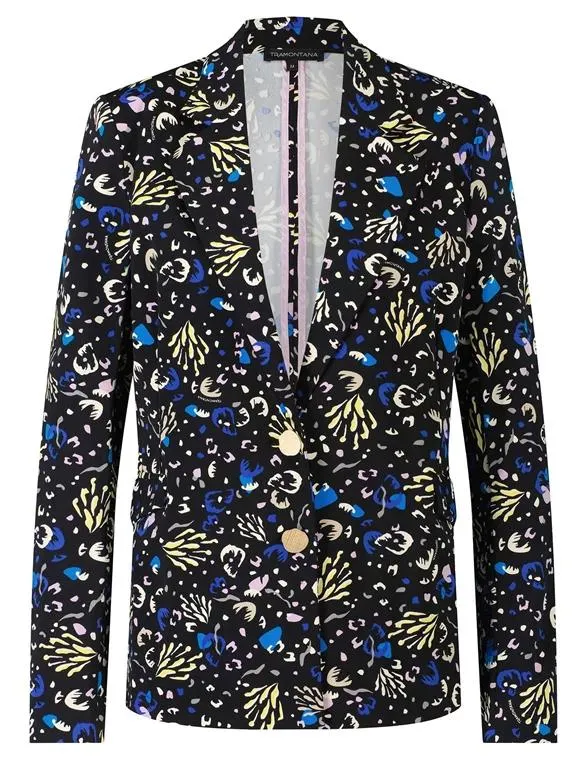 Tramontana Blazer Abstracte bloemenprint Q07-09-801