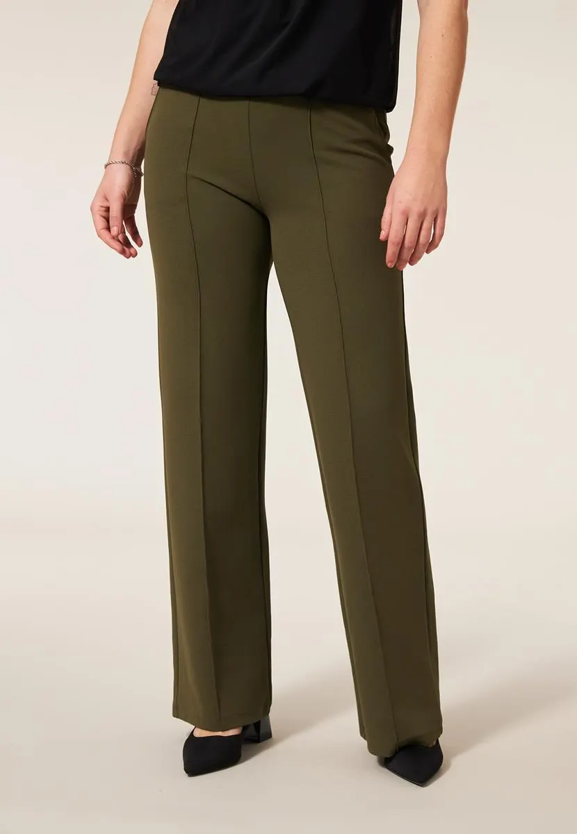 Broek wide leg groen 32"
