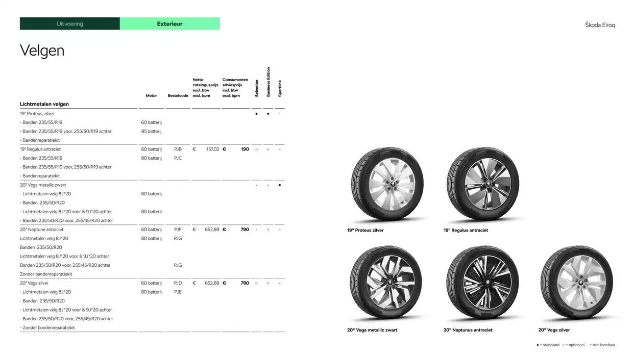 Škoda Elroq prijslijst per 1 oktober 2024 van 27 november tot 27 november 2025 - Folder pagina 9