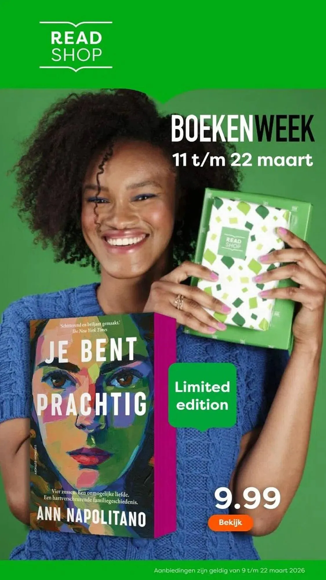 The Read Shop folder van 9 maart tot 22 maart 2026 - Folder pagina 1
