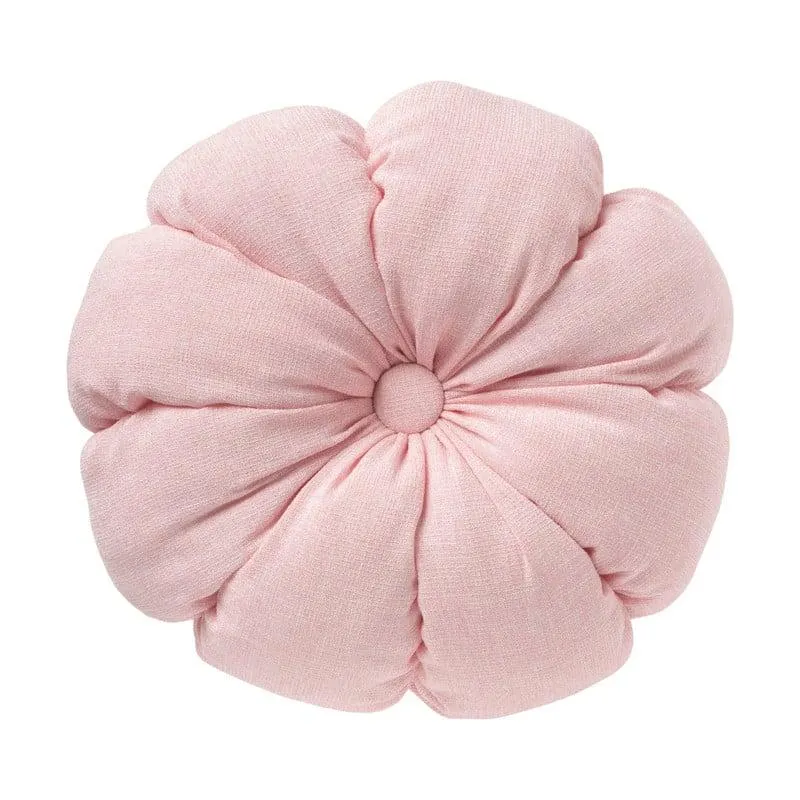 Kussen bloem - roze - ø42 cm