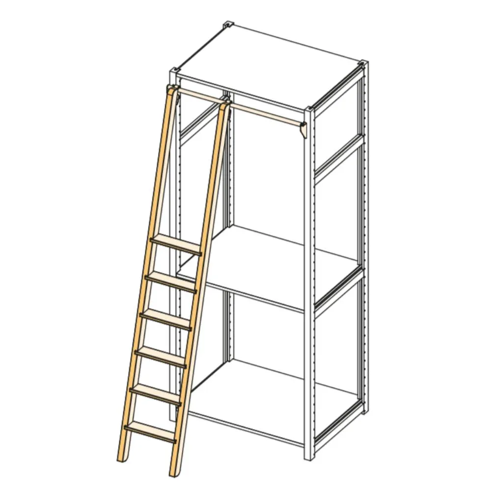 Lundia boekenkast trap