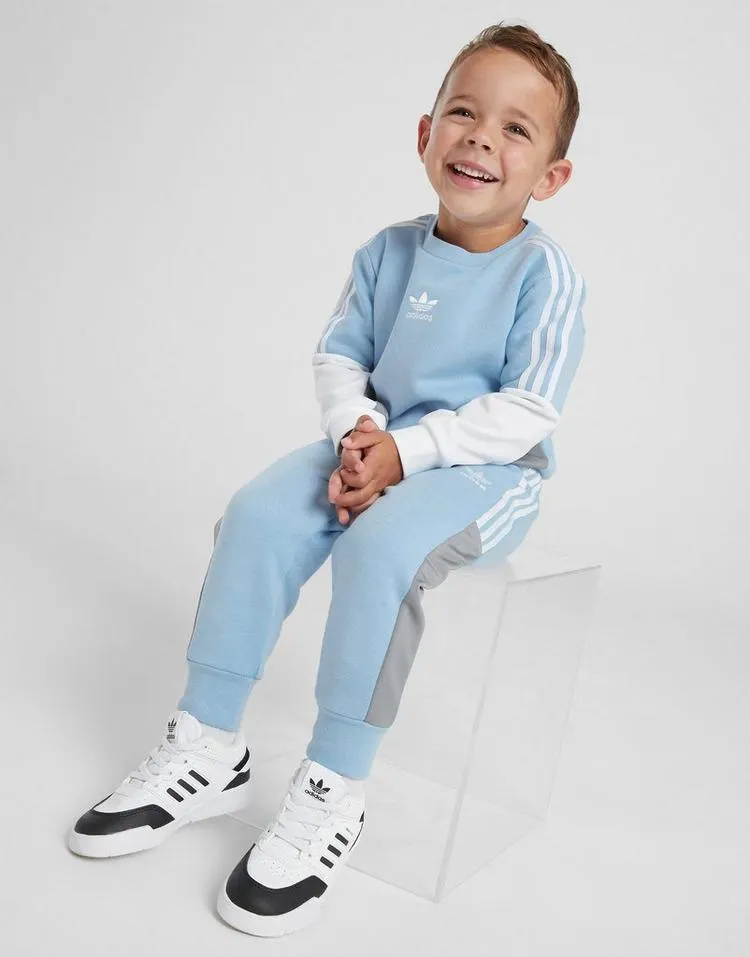 adidas Originals Chevron Colour Block Crew Tracksuit Infant