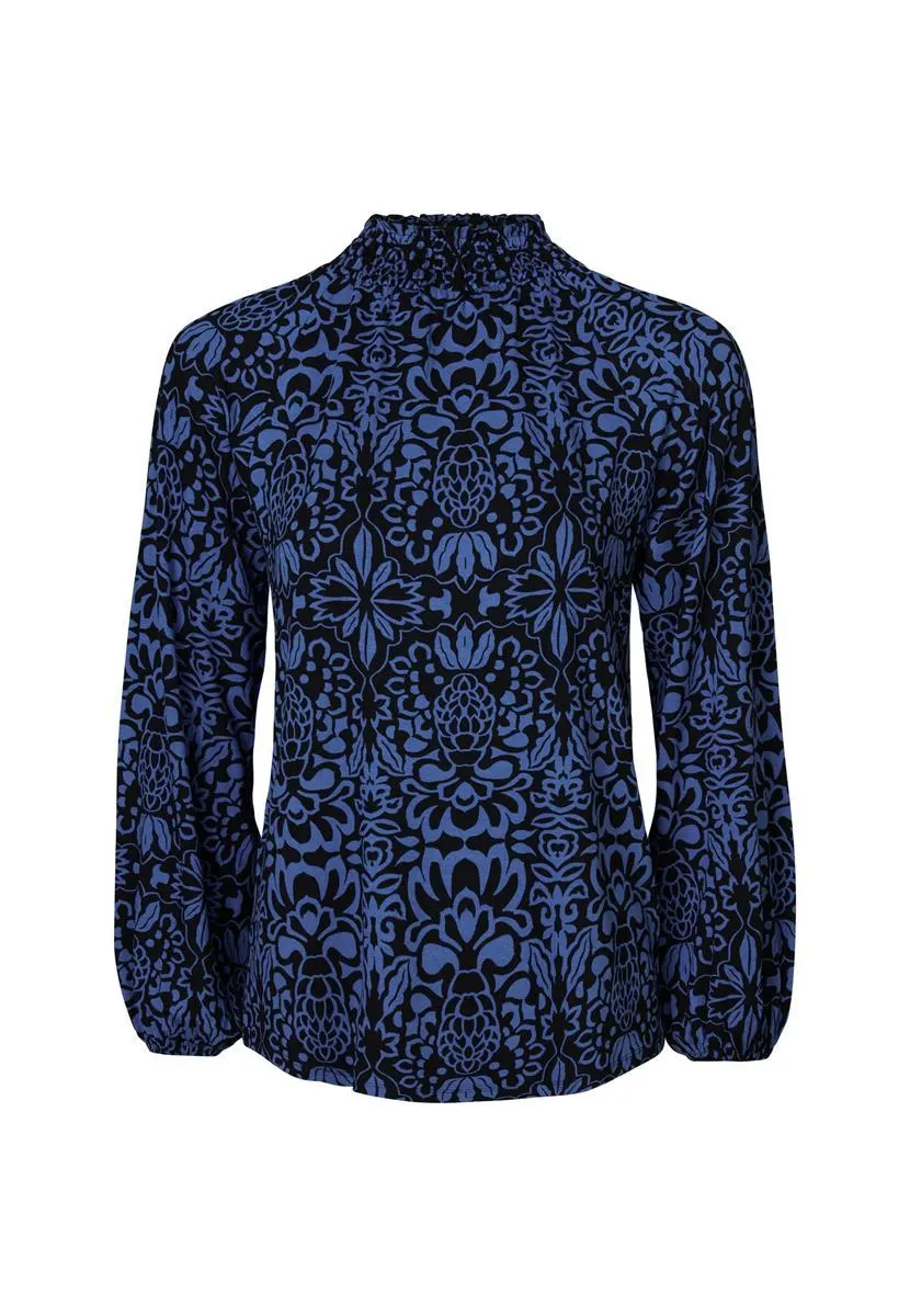 Top print blauw