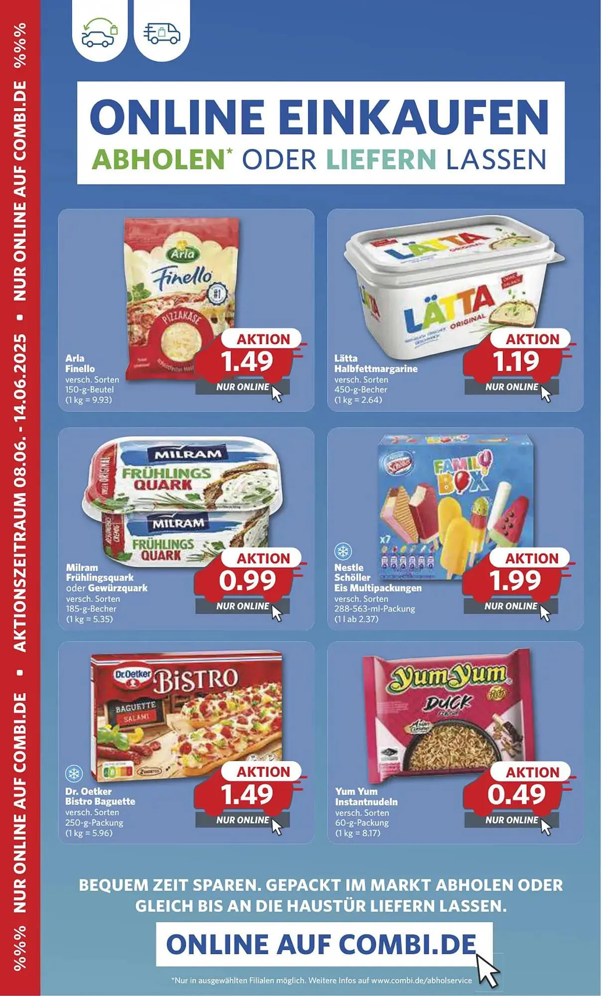 Combi Markt DE folder van 8 juni tot 14 juni 2025 - Folder pagina 1
