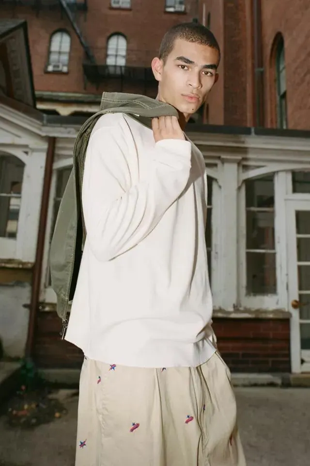 UO Boxy Skate Thermal Long Sleeve Tee