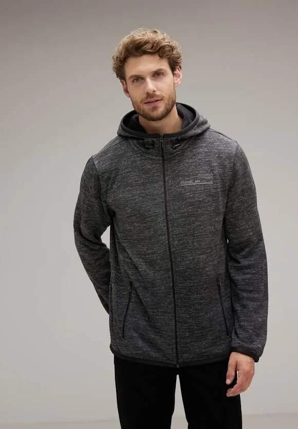 Hoodie-jack met fleece