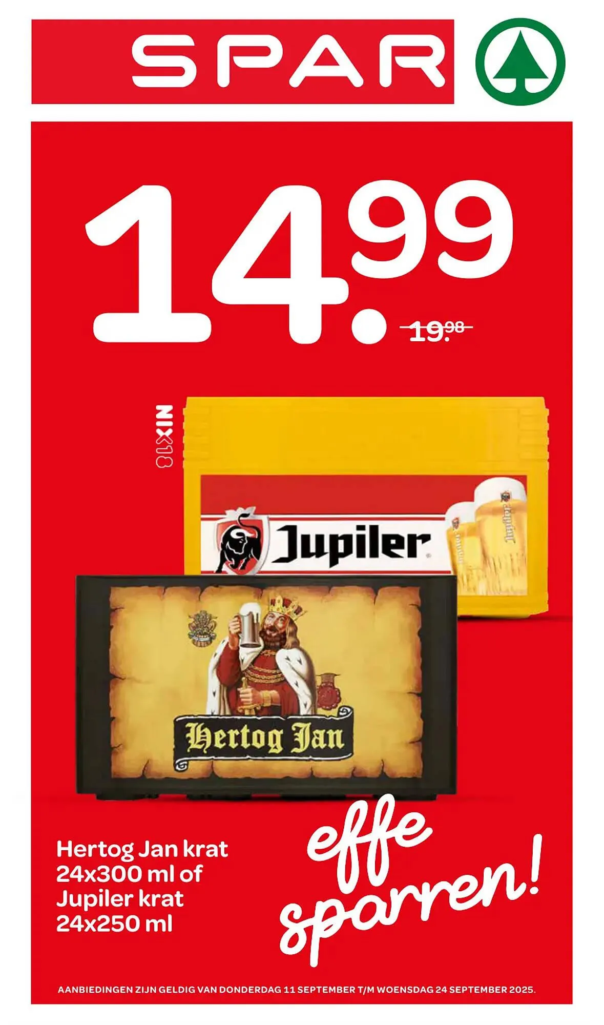 Spar folder van 11 september tot 24 september 2025 - Folder pagina 1