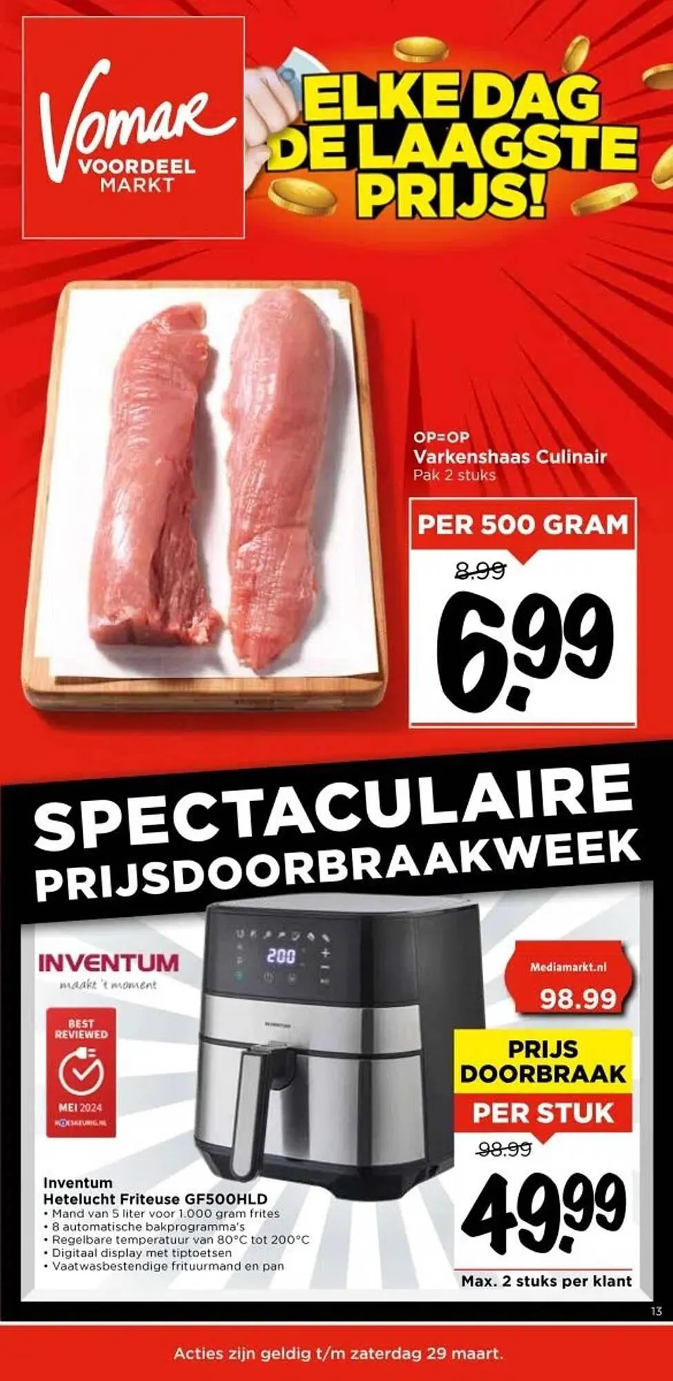 Vomar folder van 26 maart tot 29 maart 2025 - Folder pagina 1