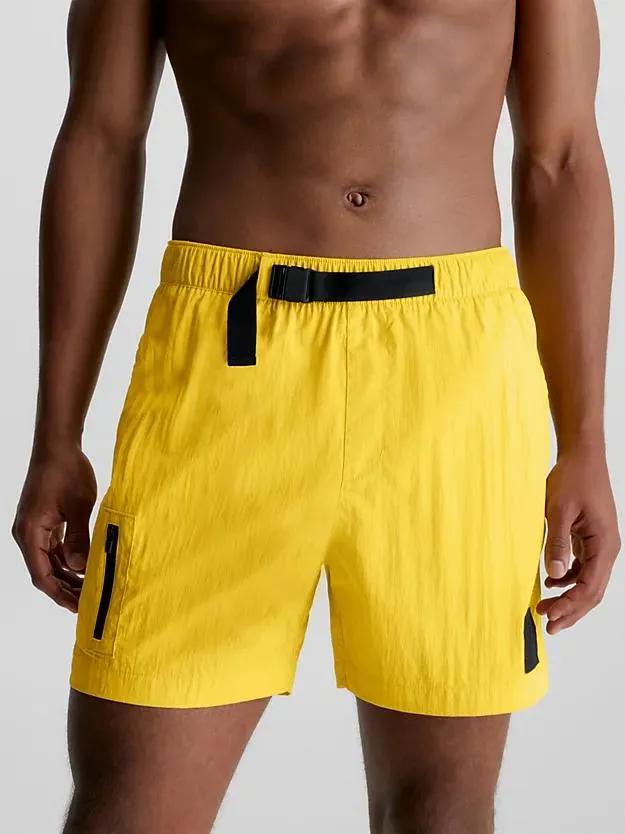Medium zwemshort met trekkoord - CK Nylon
