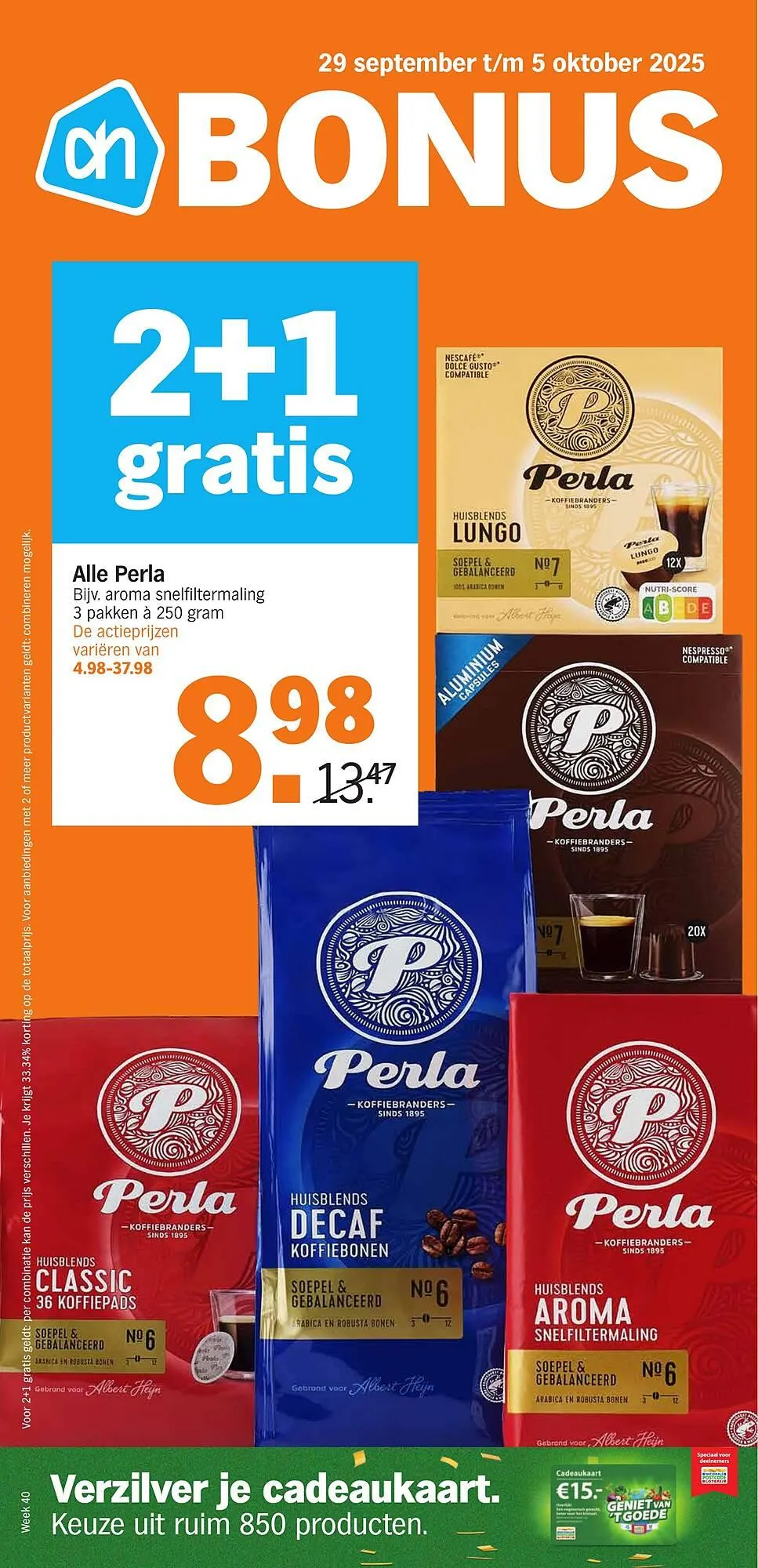 Albert Heijn folder van 29 september tot 5 oktober 2025 - Folder pagina 1