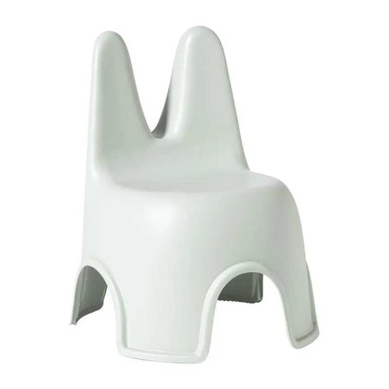 Kinderstoel Babs met konijnenoortjes - groen - 46x40x34 cm