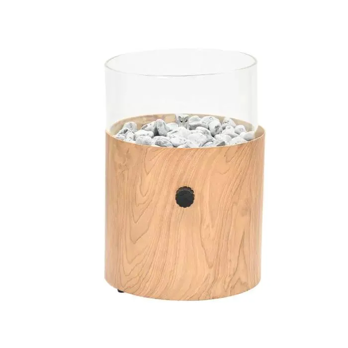 Bilboa gaslantaarn rond Ø 30,5cm - teak look