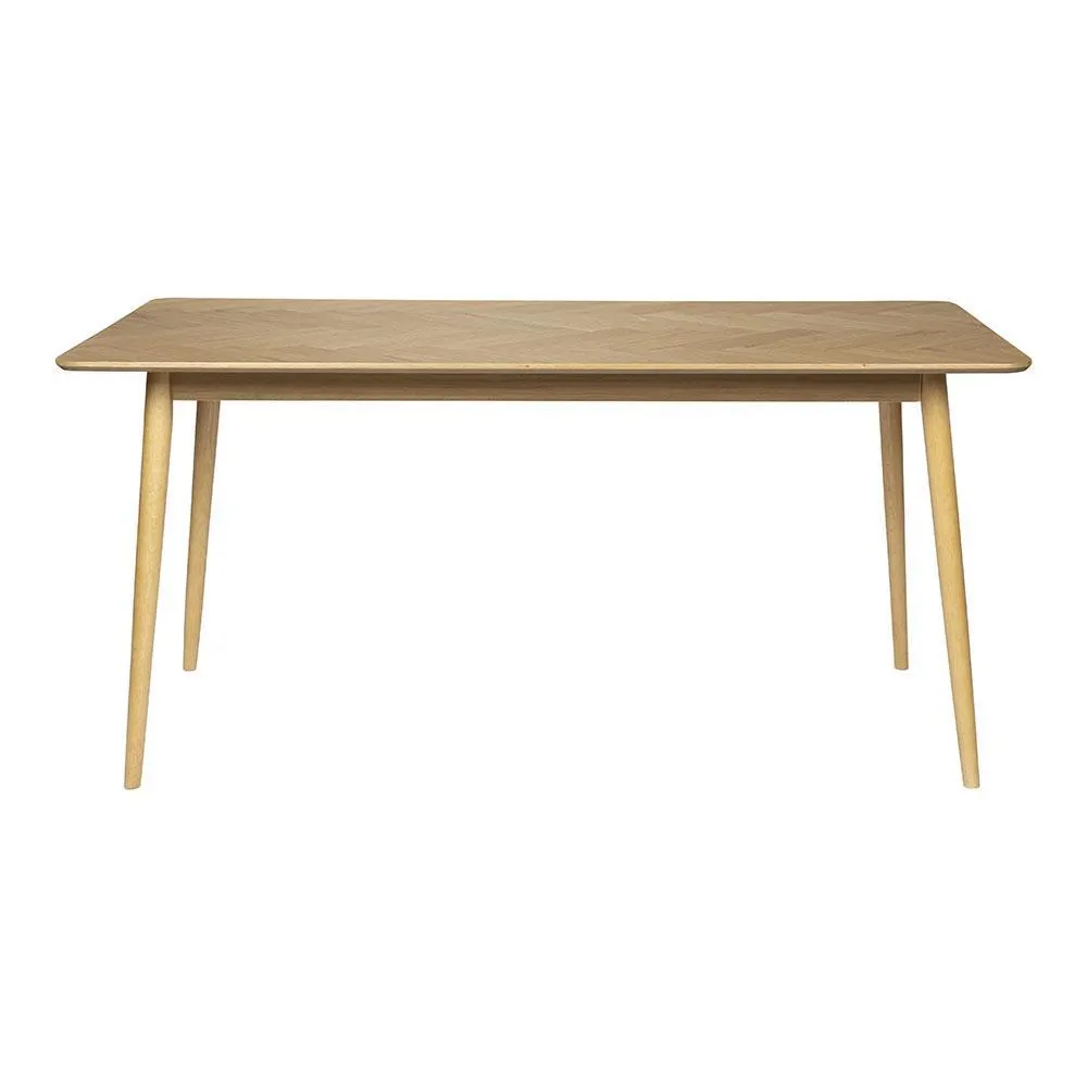 MOOS Fabio Eettafel Visgraat - 160 x 80 cm - Bruin