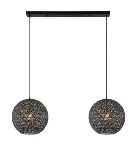 Hanglamp Tossica Ø 40 cm zwart staal 2-lichts