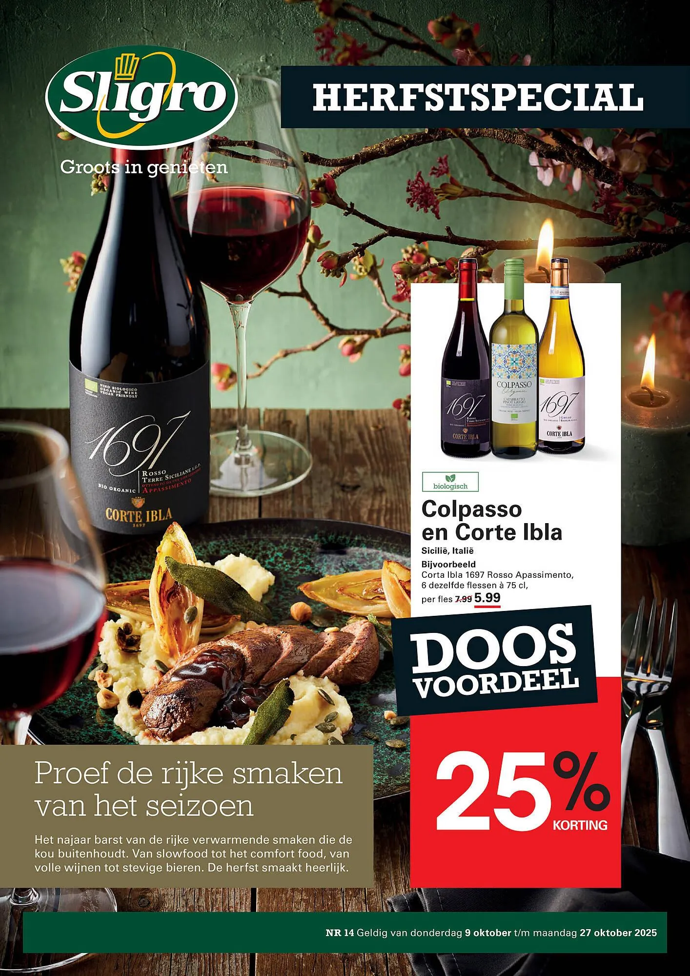 Sligro folder van 5 oktober tot 27 oktober 2025 - Folder pagina 1