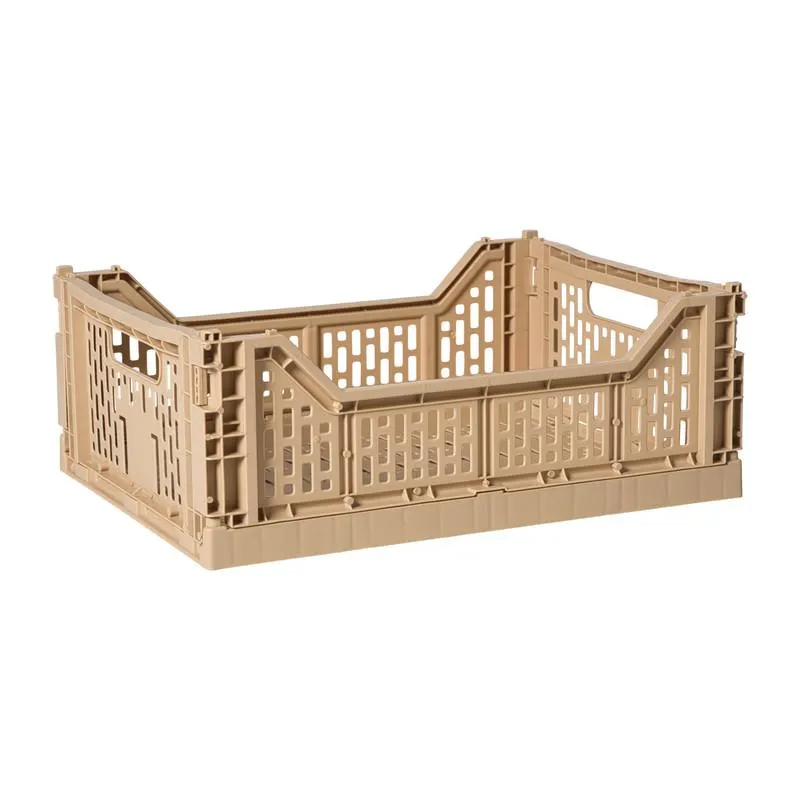 Vouwkrat groot - beige - 14.5x40x30 cm