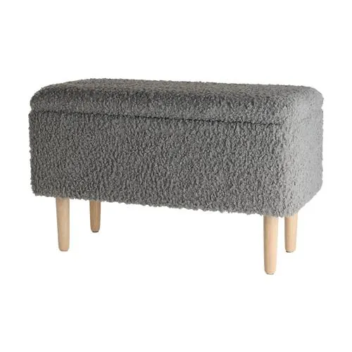 Lisomme Sem Teddy Bankje met Opbergruimte - Grijs