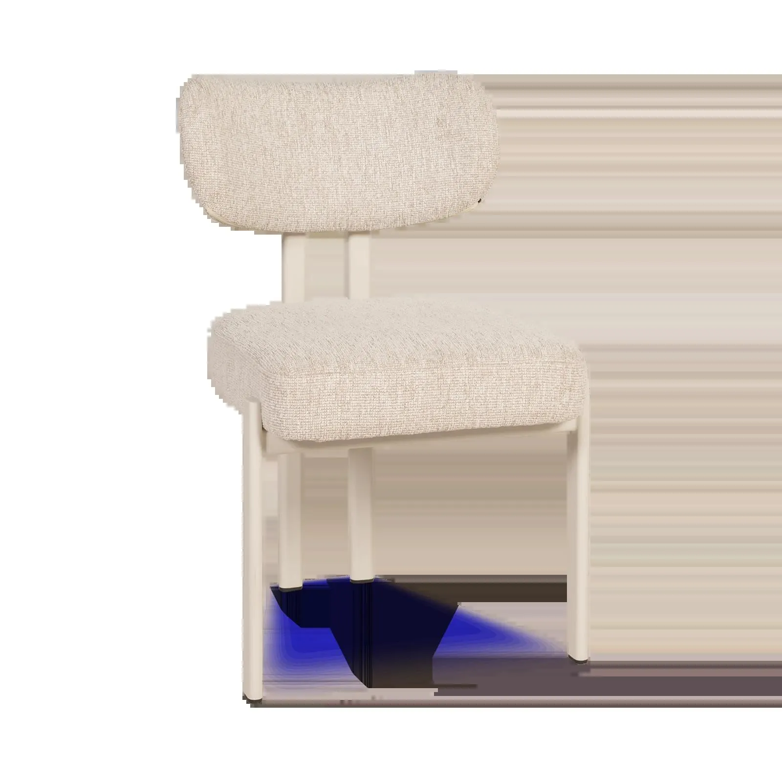 Eetkamerstoel (Pepper White) Izzy - Lodge Linen