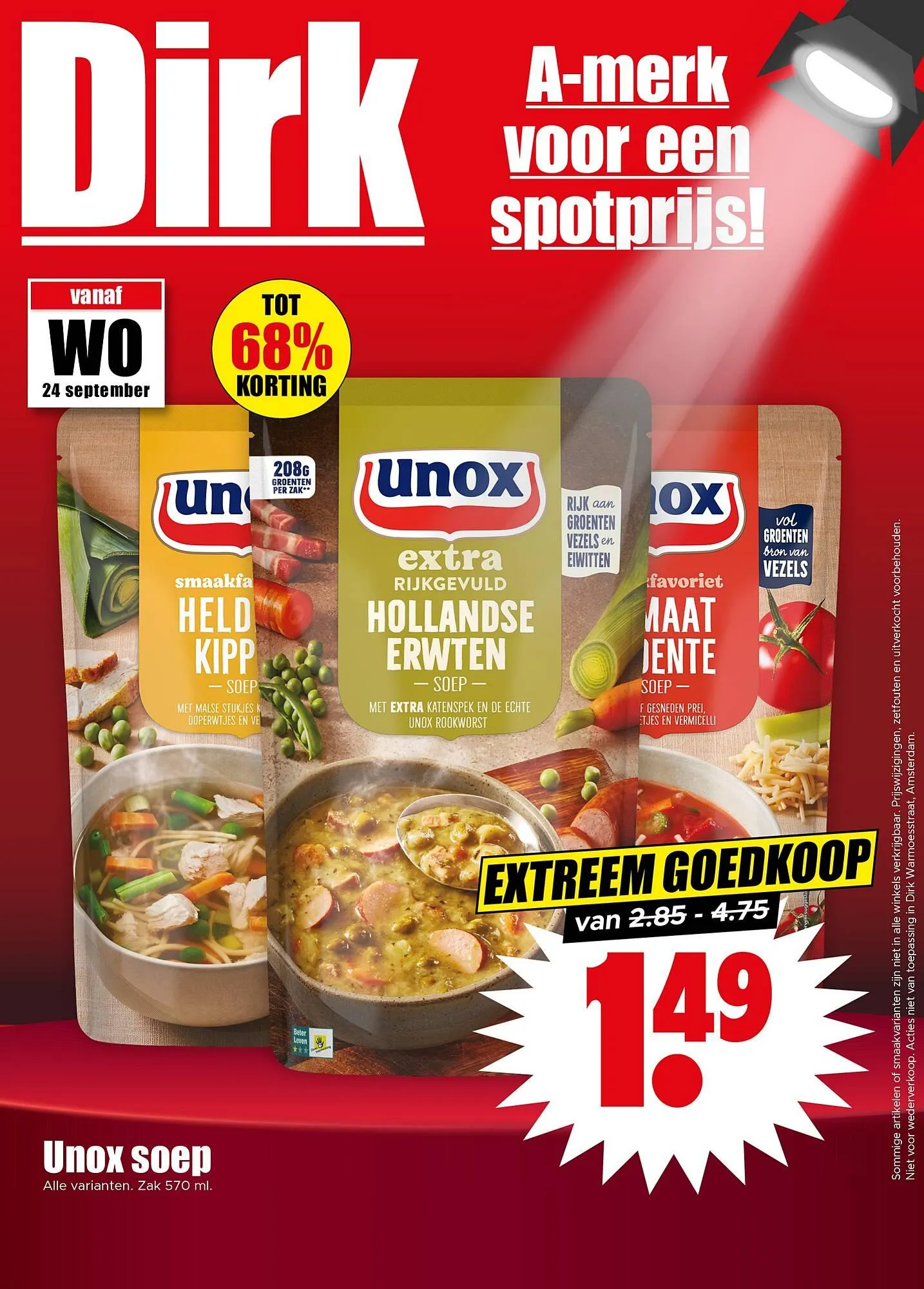 Dirk folder van 24 september tot 30 september 2025 - Folder pagina 1