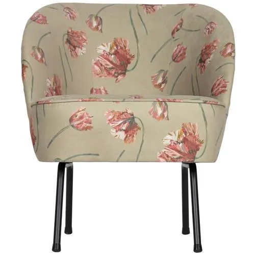BePureHome fauteuil Vogue - Velvet - Rococo Agave - 69x57x70