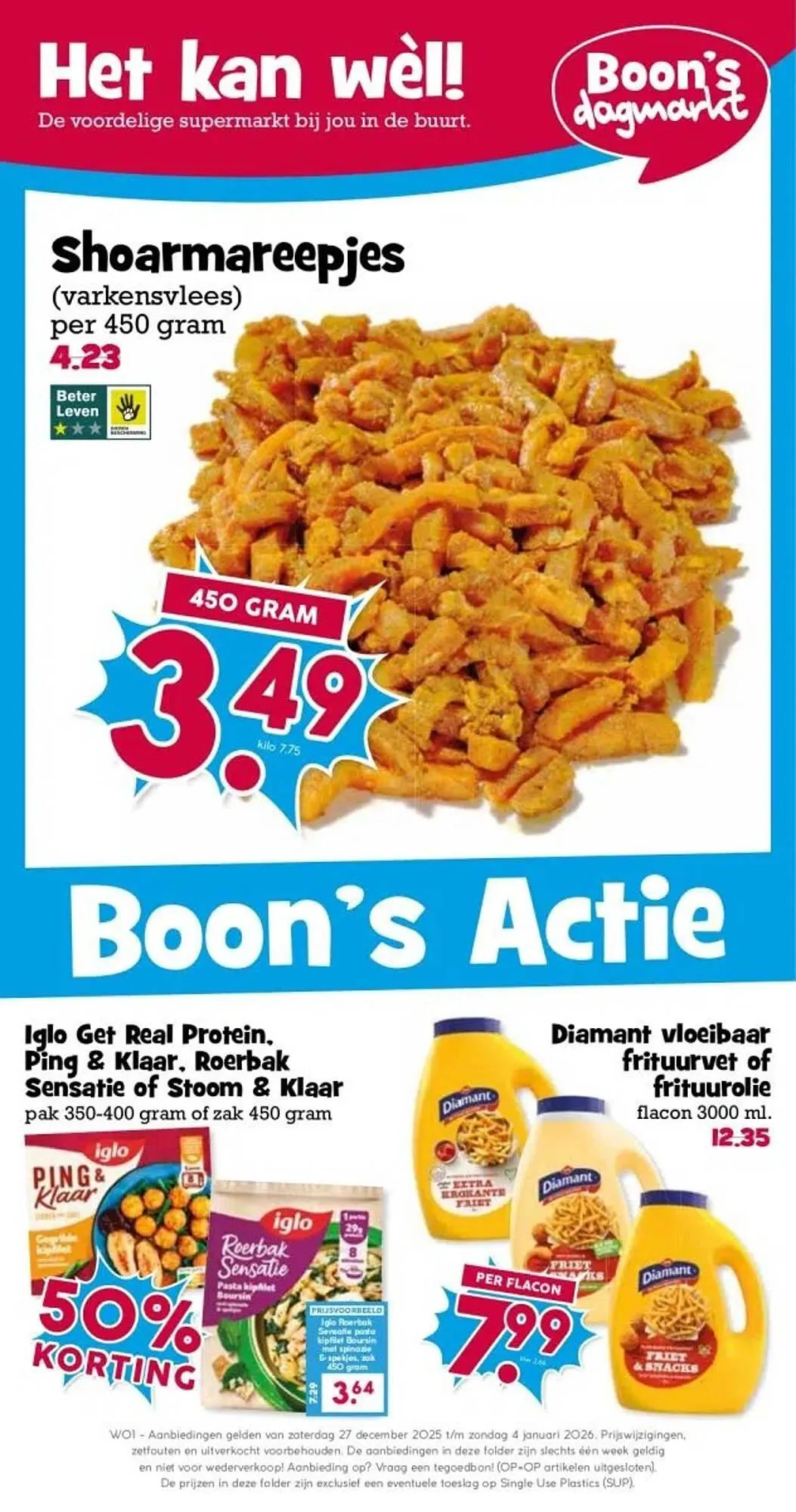 Boon`s Markt folder van 27 december tot 4 januari 2026 - Folder pagina 1