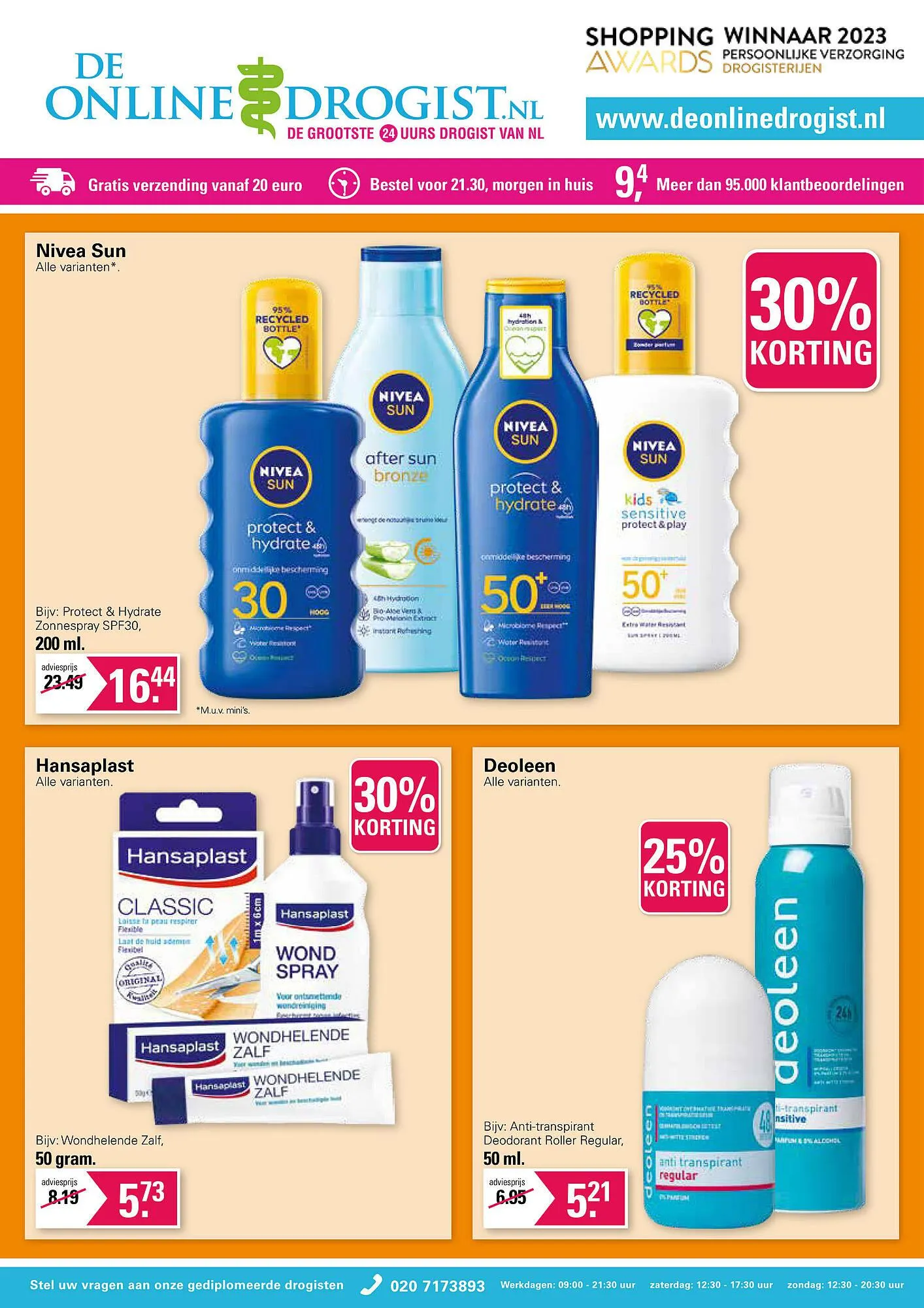 De Online Drogist folder van 12 juli tot 29 juli 2023 - Folder pagina 1